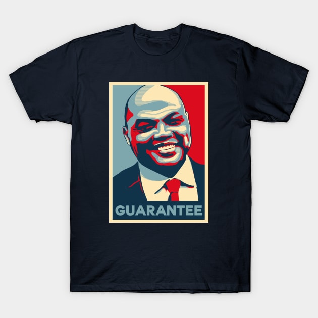 Charles Barkley Guarantee Obama Hope Large Print T-Shirt by qiangdade